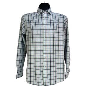 Mizzen Main Leeward Collection Button Up Shirt Windowpane Check Printed